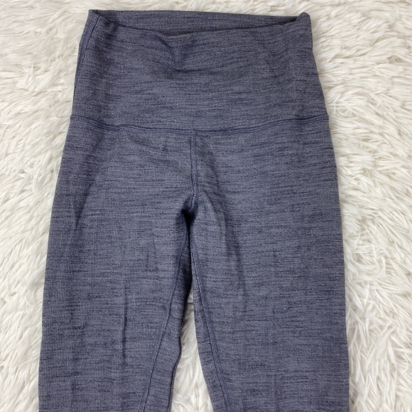 Lululemon Align Pant II 25" Mini Heathered Herringbone Heathered Black White - Picture 2 of 6